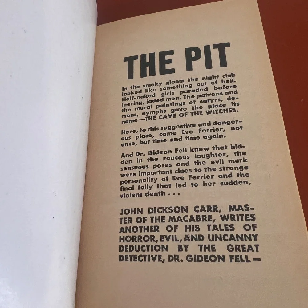 In‎ Spite of Thunder John Dickson Carr Bantam Mystery Vintage 1961 Paperback